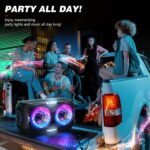 W-KING T9 PRO 270W Bluetooth Lautsprecher – 125dB Party Box mit Dual-Woofers & Karaoke – Bild 9