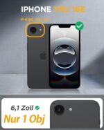 Miracase iPhone 16e/17e Hülle mit MagSafe – 360° Schutz mit integriertem Temperglas – Bild 6