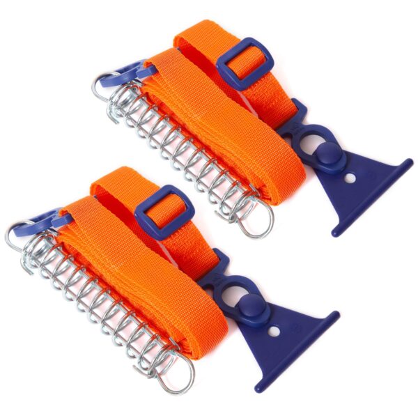 Peggy Peg Tie Strap 2.0 – Markisenspanngurt 2er Set mit T-Connector für sichere Sturm­abspannung