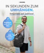 Büchel Fahrradtasche 2er Set, 25.4 L – 100% Wasserdicht mit Schultergurt – Bild 6