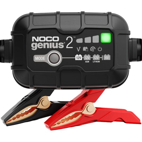 NOCO GENIUS2 2A Batterieladegerät – Intelligentes Erhaltungsladegerät für 6V/12V & Lithium