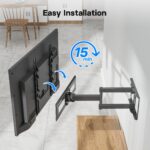 BONTEC TV Wandhalterung 26-60 Zoll – Schwenkbar, neigbar, ausziehbar bis 500mm – Bild 8