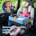 COOLJOY Kinder Reisetablett mit Whiteboard & Stauraum – Autositz Beschäftigung ab 3 Jahren – Bild 4
