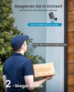 ieGeek 2K Überwachungskamera Aussen mit Akku & Solar – WLAN Sicherheitskamera IP65 – Bild 9