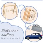 Unique Nature Spielbogen Baby aus Holz – Schadstofffreies Spieltrapez ab 0 Monaten – Bild 7