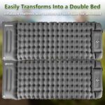 Hioutdoor Isomatte 10cm Aufblasbar – Ultraleichte Camping-Schlafmatte mit Fussss-Pumpe – Bild 5