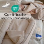 PaLulli® Baby Nestchen 100x60cm – Musselin-Babynest mit Matratze aus 100% Baumwolle – Bild 4