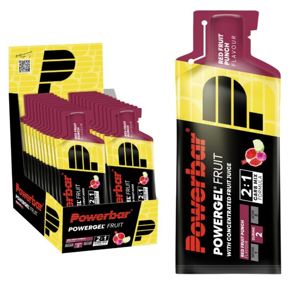 Powerbar PowerGel Red Fruit Punch 24x41g – Energie-Gel für Ausdauer & Kraft