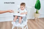 PandaEar Babystuhl Sitzerhöhung – Tragbarer Booster Hochstuhl mit Sicherheitsgurt – Bild 2