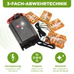 ISOTRONIC Marderschreck Auto – 12V Marderabwehr mit Hochspannung & Ultraschall – Bild 3