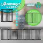 KIDUKU Kaminschutzgitter 310 cm mit Tür – Metallschutzgitter faltbar für sicheren Kinderschutz – Bild 2