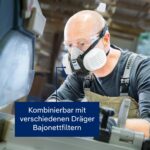 Dräger X-plore 3300 Halbmaske mit P3 Partikelfilter – Atemschutz für Handwerker – Bild 6