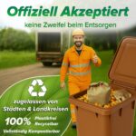 Biomüllbeutel 20L (50 Stück) – Plastikfrei & Kompostierbar aus Recycling-Kraftpapier – Bild 2