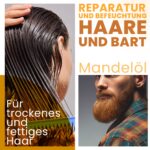 2000 ml Bio Mandelöl Kaltgepresst – Natürliche Hautpflege & Haarpflege von bleu & marine Bretania – Bild 3
