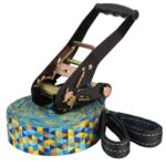 ALPIDEX Slackline 15 m Set mit Baumschutz – Balance-Training für Anfänger & Fortgeschrittene – Bild 2