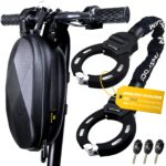 AMZLOCK E-Scooter Kettenschloss 8mm – Hochsicherheit mit Tasche & 3 Schlüsseln