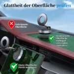 PlusAcc Vakuum Handyhalterung Auto mit MagSafe – 360° drehbar für iPhone & alle Smartphones – Bild 2