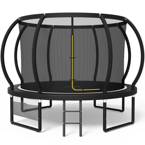 Devoko Gartentrampolin mit Sicherheitsnetz & GS-Zertifikat – Kindertrampolin für sicheren Sprungspass