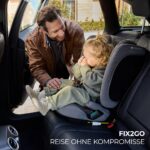 Kinderkraft FIX2GO i-Size Autokindersitz 76–150 cm – Faltbar mit ISOFIX & SAFERIDE Sensor – Bild 2