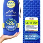 Alpenwert Isomatte Outdoor – Ultraleichte Aufblasbare Schlafmatte für Camping & Trekking