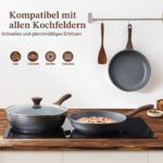 SENSARTE 28 cm Bratpfanne mit Schweizer Granit-Antihaftbeschichtung – Induktion & Gas – Bild 5