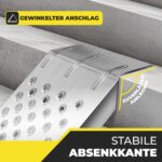 MASKO® 2er Set Auffahrrampe Verzinkter Stahl – 400 kg Tragkraft für PKW & Anhänger – Bild 6