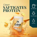 Myprotein Clear Whey Isolat 20 g Protein – Orange Mango Geschmack für Muskelaufbau – Bild 2