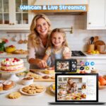 IXNAIQY Digitalkamera 44MP 1080P mit 16X Zoom – Kompaktkamera für Kinder & Anfänger – Bild 6