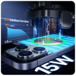 Auckly 15W Wireless Autoladegerät mit automatischer Induktion – intelligente Handyhalterung für iPhone & Samsung – Bild 5
