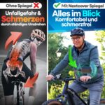 NEXTCOVER® Fahrradspiegel-Set für Lenker – ProVision Echtglas für E-Bike & Pedelec – Bild 6
