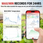 TempPro Bluetooth Thermometer Hygrometer 80m – Smarte Klimaüberwachung 3er Set – Bild 8