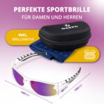 NAKED Optics Sportbrille mit TR90 & UV400-Schutz – Leichte Fahrradbrille für Herren & Damen – Bild 2