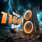 W-KING T9-2 Bluetooth Lautsprecher 115dB – 80W Party Box mit Bass & LED-Lichtshow – Bild 3