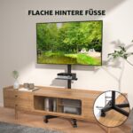 BONTEC TV Ständer rollbar 24-60 Zoll – Höhenverstellbar, neigbar & mobil mit Medienablage – Bild 9