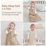 Unnivoll Babyschlafsack 1.5 Tog 67 cm 2er Pack – Wärmeschlafsack für Neugeborene 0-6 Monate – Bild 7