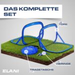 ELANI Fussballtor Kinder 2er Set – Pop-Up Klapptor für Garten & Indoor – Bild 4