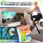 TRETMANN Klappbarer Heimtrainer mit RelaxFoam – Ergometer bis 150 kg für Zuhause – Bild 3