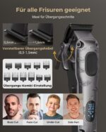 VGRPRO Haarschneidemaschine Set für Herren – Kabellose Profi Haarschneidemaschine mit 4-in-1 Trimmer & 9 Aufsätzen – Bild 3