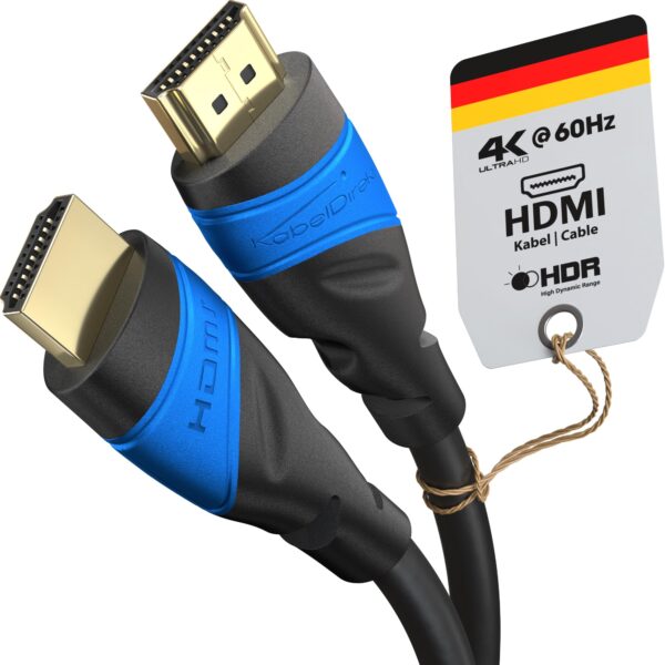 KabelDirekt 4K HDMI-Kabel 10m – High-Speed Übertragung für PS5, Xbox & Beamer