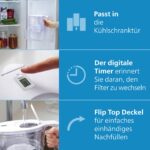 Philips Water Geschmack+ Filterkanne 2,6 L – Wasserfiltration mit digitalem Timer für reine Trinkqualität – Bild 6