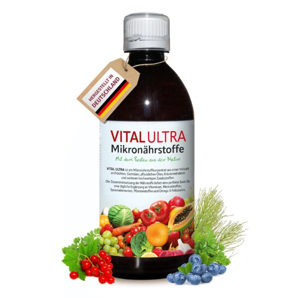 Vital Ultra 480 ml – Mikronährstoffkonzentrat mit 70+ Zutaten für tägliche Vitalität