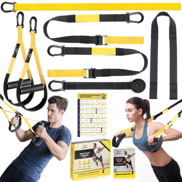COFOF Schlingentrainer Set – Ganzkörpertraining für zuhause mit Türanker & Tragtasche
