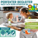 KIDIZ 3in1 Hochstuhl mit Spielbügel – Mitwachsender Kinderhochstuhl von 0–36 Monate – Bild 6