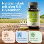 Vitamin B Komplex 90 Kapseln – Alle 8 B-Vitamine aus Buchweizen für Energie & Nervensystem – Bild 2