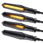 Simda Pro LED Laufblinker mit E4 Prüfzeichen – Sequentieller Blinker für Motorrad & Quad