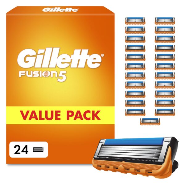 Gillette Fusion5 Rasierklingen 24er Pack – Präzisions-Nassrasierer für Herren