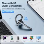New Bee Bluetooth 5.1 Headset mit 72h Akku & CVC 8.0 Geräuschunterdrückung – Freisprechanlage – Bild 5