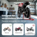 Wiltec Motorradständer Hinterrad 200-340 mm – Montageständer bis 450 kg – Bild 6
