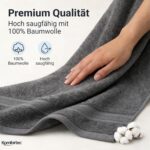 Komfortec 8er Handtücher Set – 100% Baumwolle Frottee, 4 Badetücher & 4 Handtücher – Bild 4