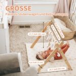 Mallify Spielbogen Baby Holz klappbar mit 6 Spielzeugen – Motorik-Trainer für Neugeborene – Bild 5
